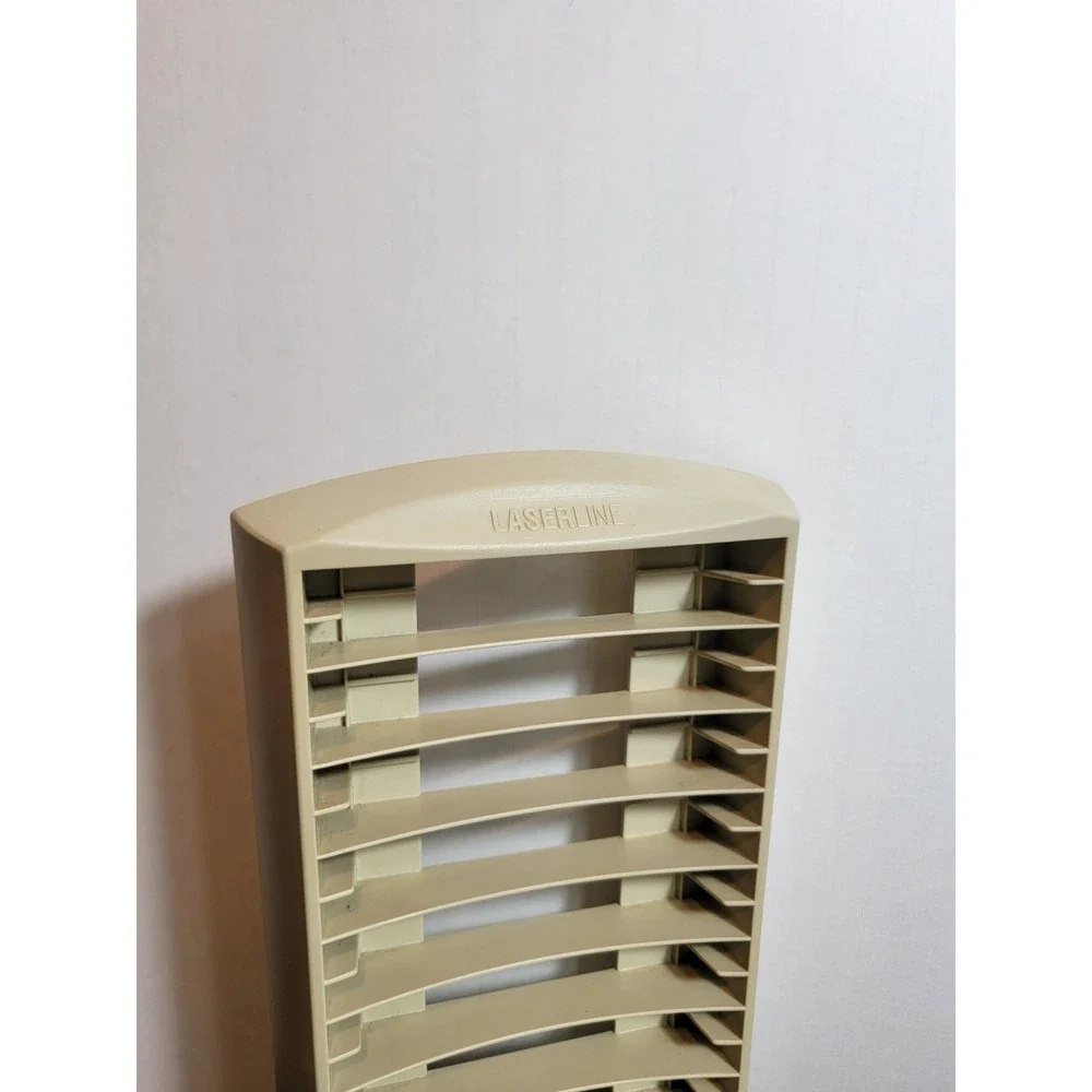 Vintage 1990's 20 Disc CD Tower Lazerline Beige PC Game CDS Desktop